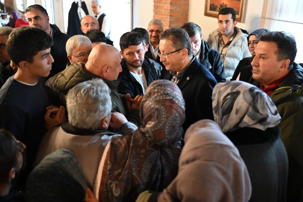 BAŞKAN TİRYAKİ DOĞANTEPE VE FERİDUN ÇELİK SAKİNLERİYLE BULUŞTU (3)